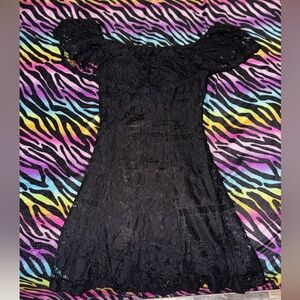 Elegant Black Lace Dress